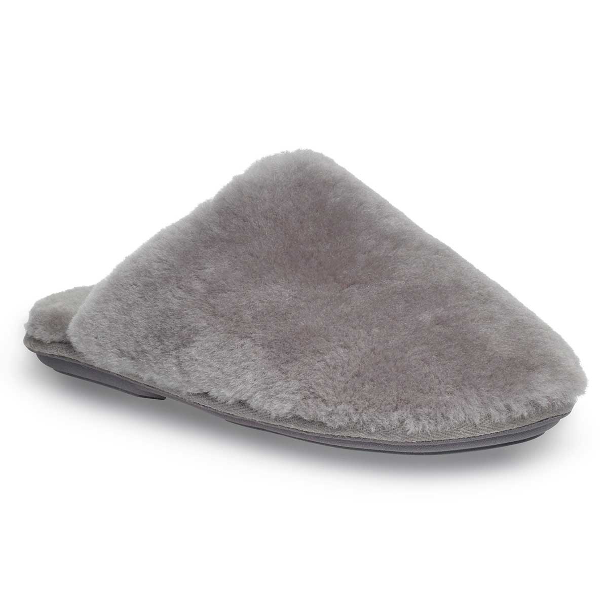 womens grey sheepskin slippers