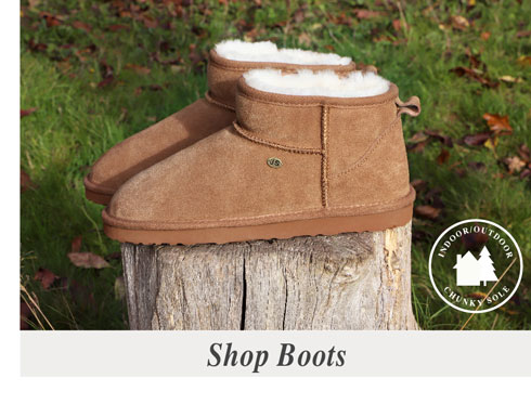 mens sheepskin slipper boots