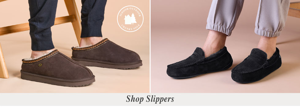 Shop Mens Sheepskin Slippers