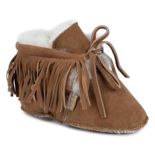 Babies Bailey Sheepskin Booties  Chestnut