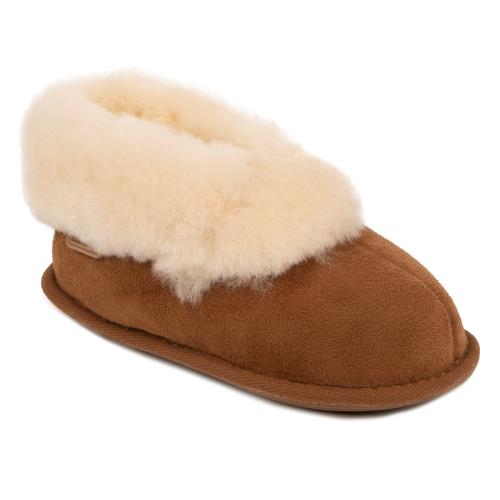 Childrens Classic Sheepskin Slippers Chestnut