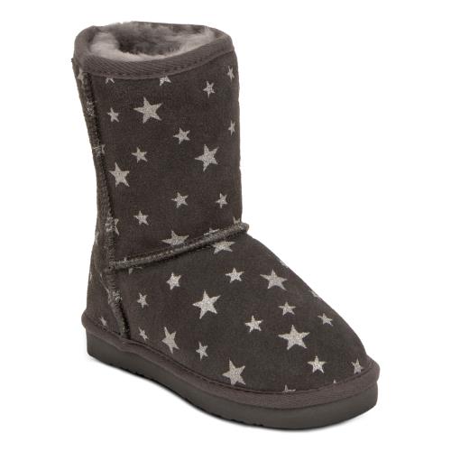 Childrens Classic Sheepskin Boot Grey Star 