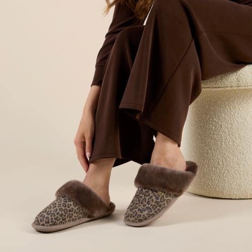 Ladies Duchess Sheepskin Slipper  Animal