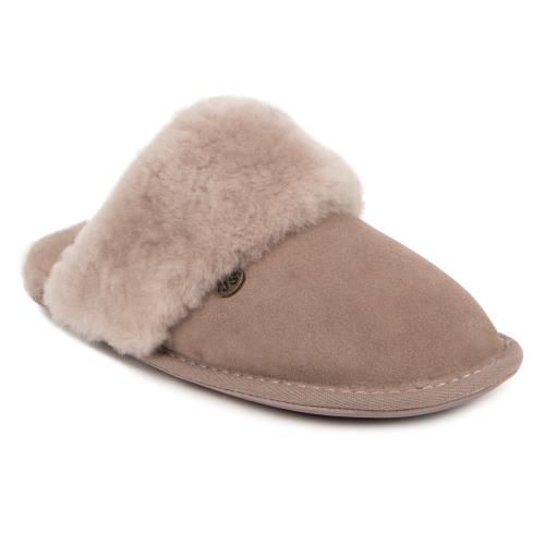 just sheepskin duchess mule