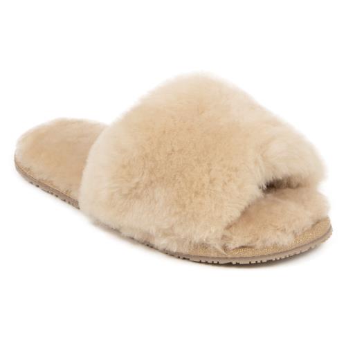 Ladies Lily Sheepskin Slider Caramel