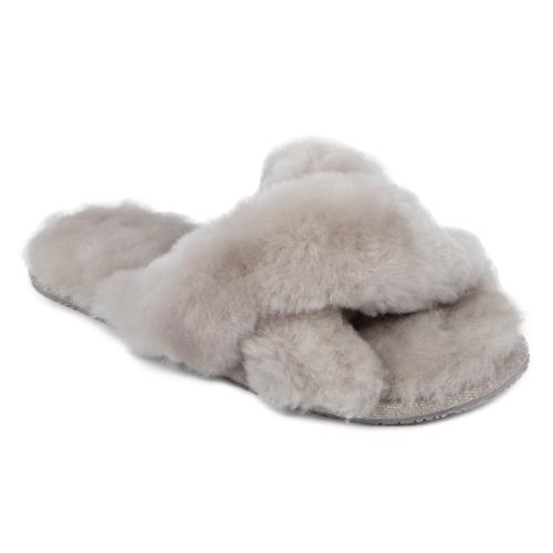 Ladies Daisy Sheepskin Slider Dove