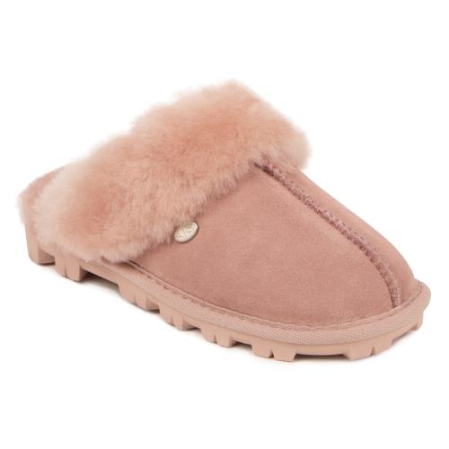 Ladies Alice Sheepskin Slipper Rose