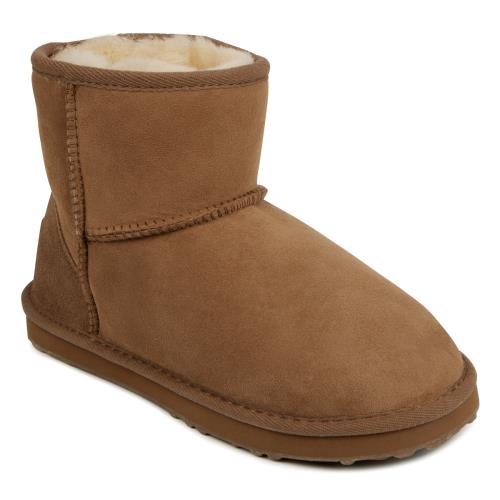 Ladies Mini Classic Sheepskin Boots Chestnut