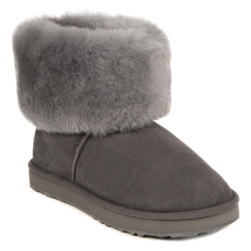 Ladies Cornwall Sheepskin Boots Granite