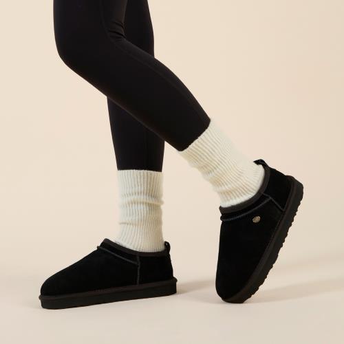 Ladies Georgie Sheepskin Short Boot Black