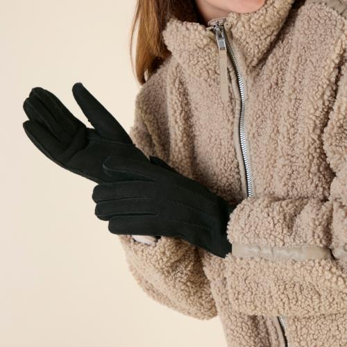 Ladies Iris Sheepskin Gloves Black