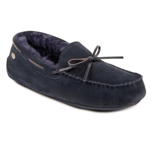 Mens Torrington Sheepskin Slippers Midnight