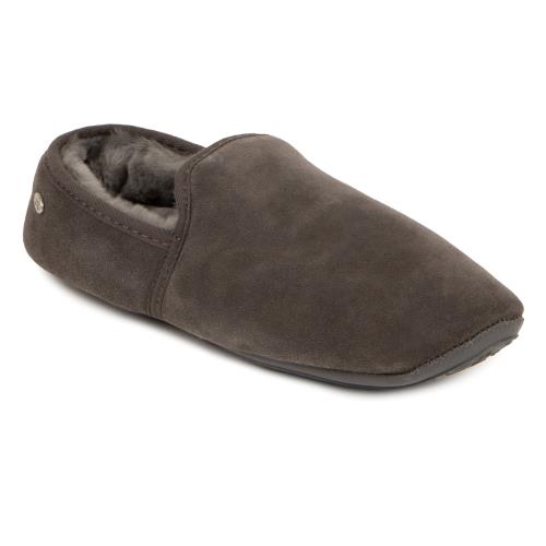 Mens Garrick Sheepskin Slipper Granite