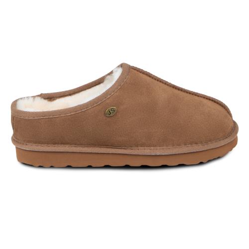 Just Sheepskin Mens Louis Sheepskin Slipper Chestnut UK Size 10