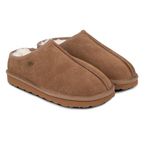 Just Sheepskin Mens Louis Sheepskin Slipper Chestnut UK Size 10