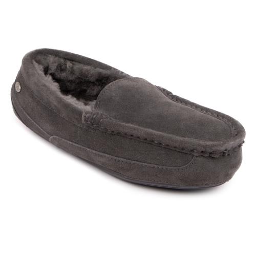 Mens Harry Sheepskin Slipper Granite