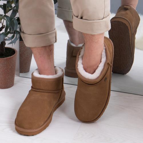 Mens sheepskin boots top