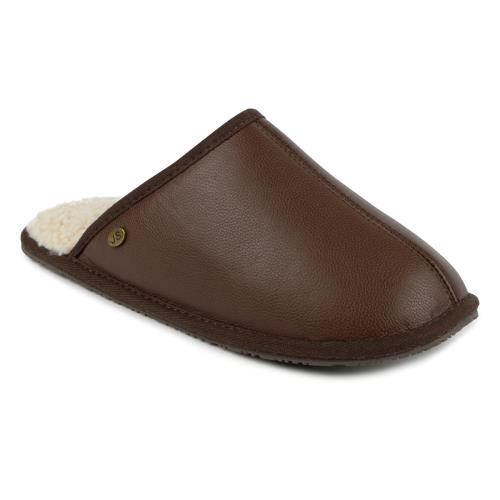 Mens Cooper Sheepskin Slipper Chocolate