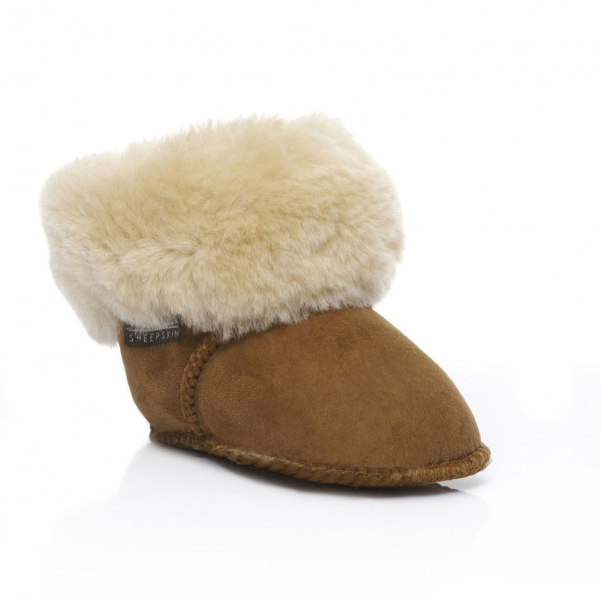 infant sheepskin booties