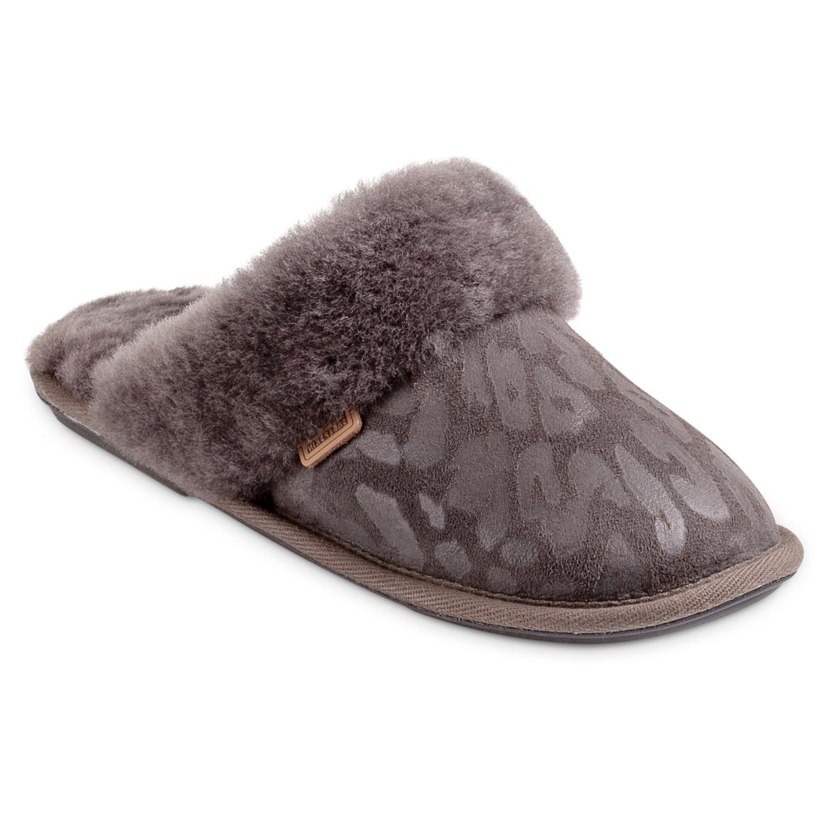 womens grey sheepskin slippers