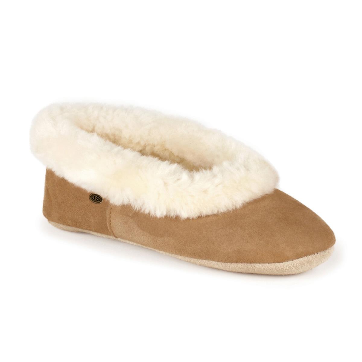 just sheepskin slippers pink