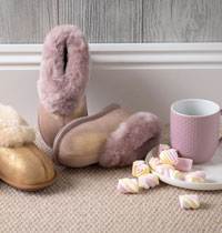 Childrens Sheepskin Slippers & Boots